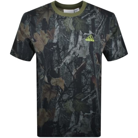 【新品未使用】BOTT PANELED TRAINING SHIRT CAMO adidas Sportswear Camouflage T Shirt Green | Mainline Menswear x